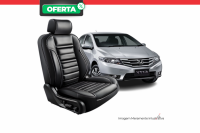 Imagem do produto Capa de Couro Grafite Grancouro para Banco do Honda City .../2014 - Cod. 6723